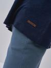  Dámske ľanové tričko námornícka modrá Birkin 403